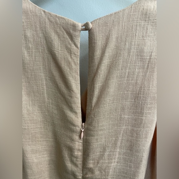 NEW! Sunday in Brooklyn Anthropologie - XXS Blush Colored Linen Dress - Picture 7 of 11